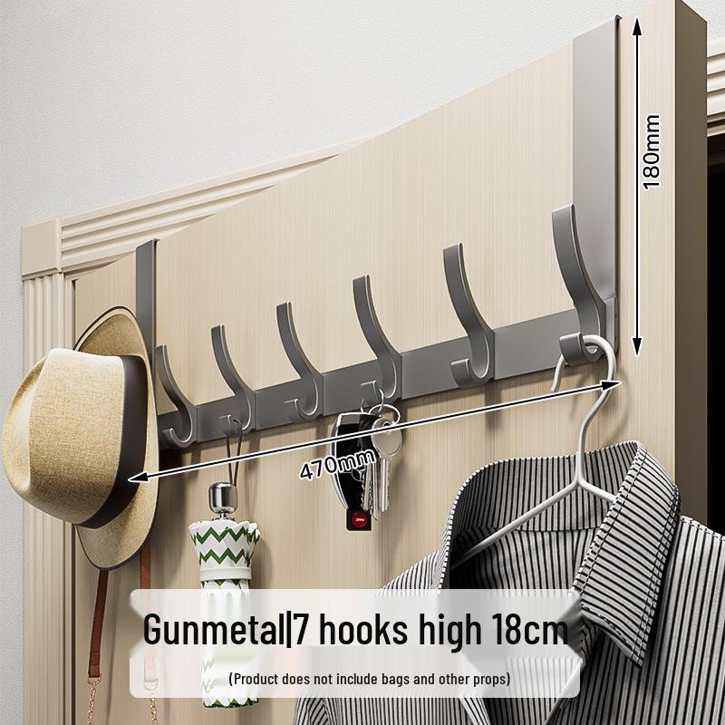 Over-the-Door No-Drill Coat Rack & Clothes Hook