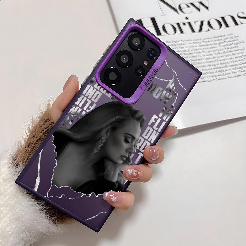 

Singer A-Adele A-Adkins Phone Case For Samsung Galaxy S25 S24 S23 S22 S21 Ultra Plus 5G Shiny TPU Shockproof Cover Gift Galaxy S25 Ultra