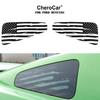 Rear Quarter Window  Flag Sticker Trim Decal For Ford Mustang 2008-2014 Black