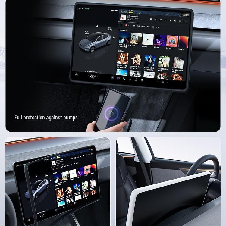 Silicone Frame Protective Cover for Tesla Model 3/Y/YL Center Console Screen