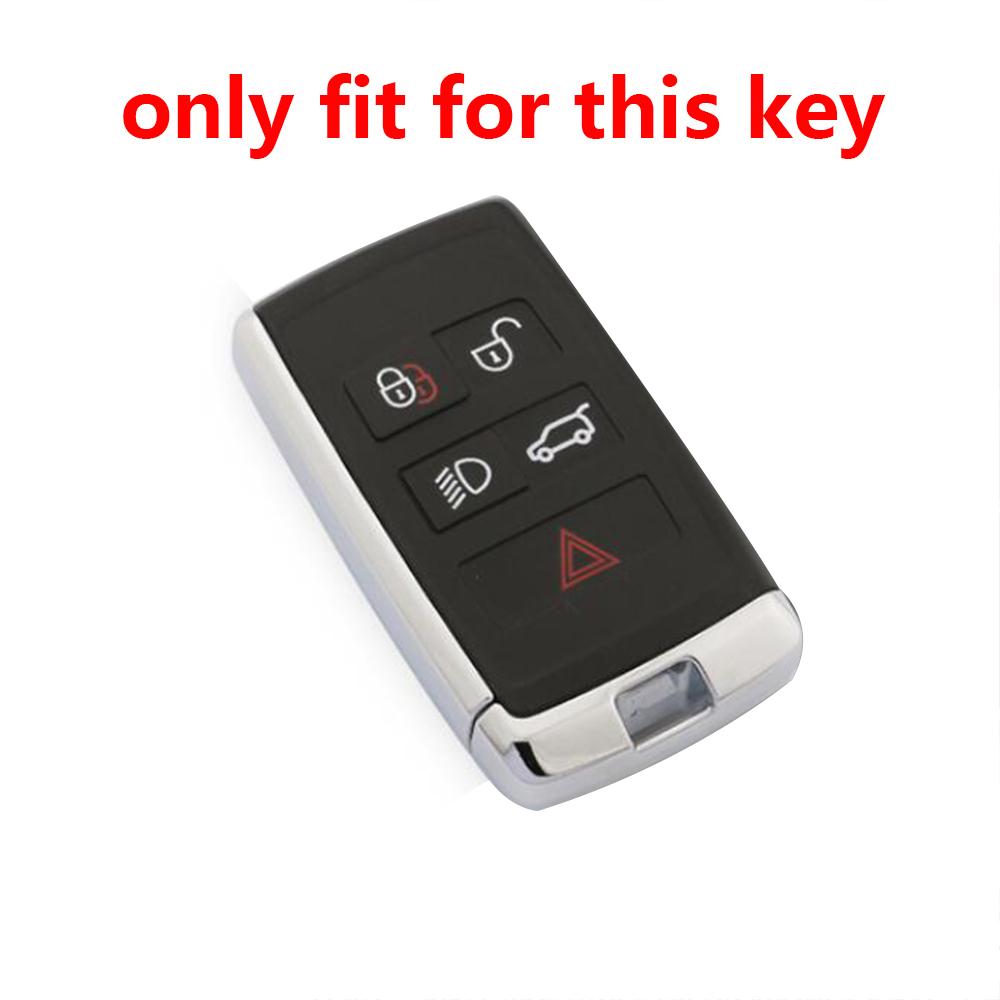 For Land Rover Range Rover Sport Evoque Velar PP Evok Discovery Silicone Remote Car Key Case Keychain Holder Key Cover