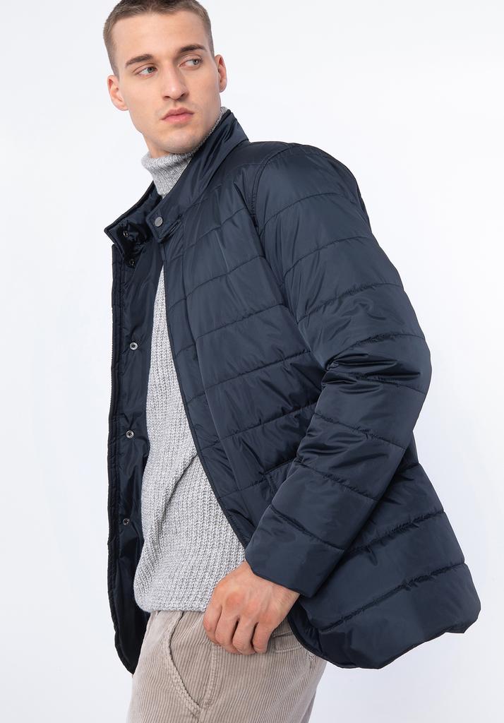 Wittchen Men's Navy Blue Quilted Nylon Jacket
