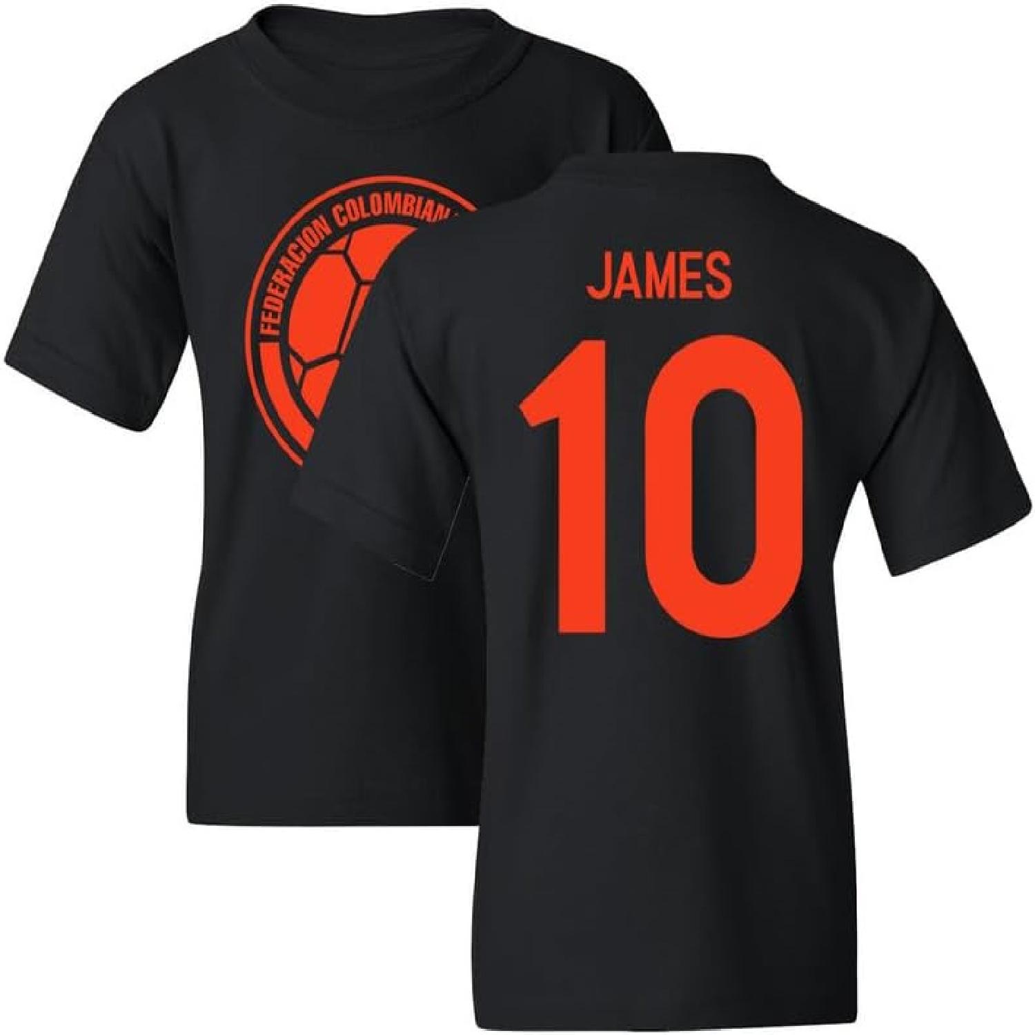 James 10 Jersey Style - Colombia Soccer Cup Fan Youth Unisex T-Shirt S разноцветный