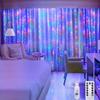 3x3m LED Copper Wire Curtain Lights with Remote - Christmas Garland & Decorative Holiday Lights