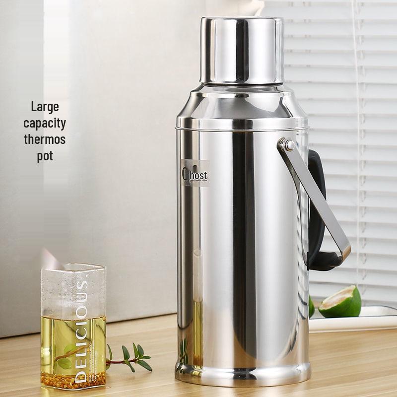 304 Stainless Steel Home Hot Water Bottle with Glass Liner – Dormitory Thermos Kettle