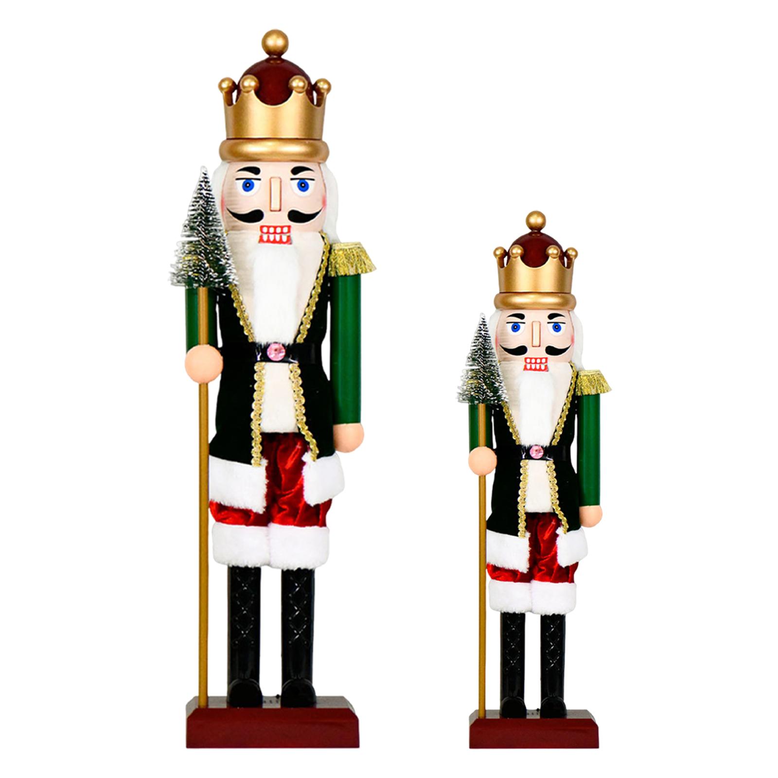 

Christmas Nutcracker Decor with Light Music Christmas Decor for Living Room 38cmx11cmx9.5cm