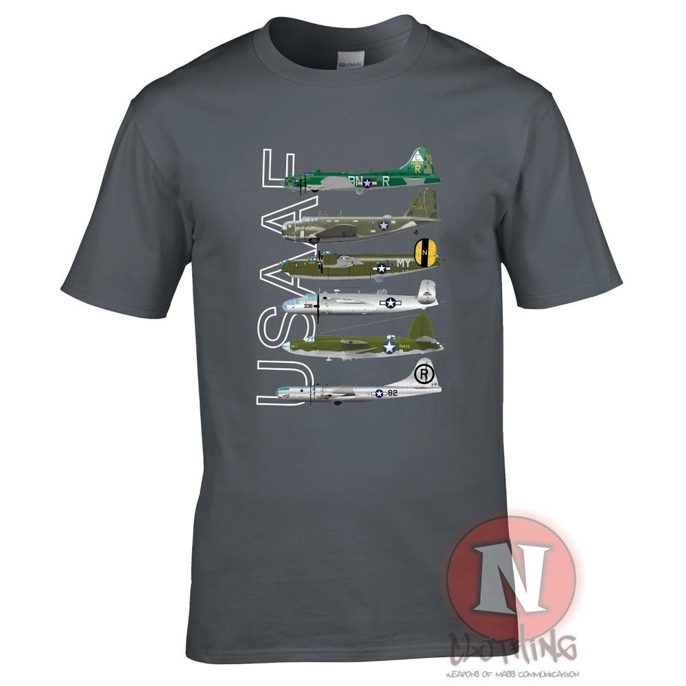 Ww2 Usaaf Bombers TShirt Flying Fortress B29 B26 B25 B17 B18 Us Army Airforce