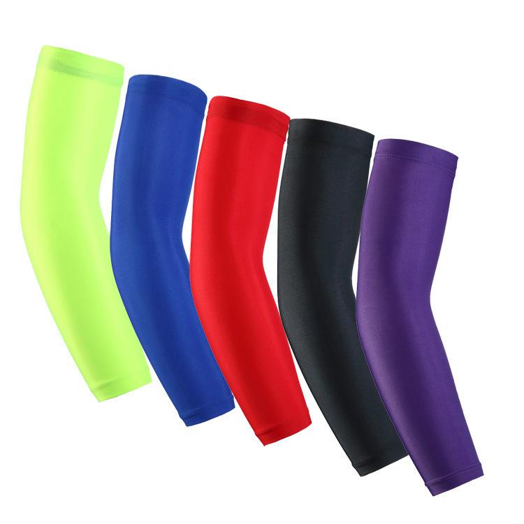 Manchette de basketball unisexe avec coudière et protège-poignet - Lycra, Antidérapante, Respirante, Protection solaire pour le sport, le cyclisme, la course à pied.