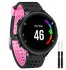 Compatible Silicone Wristband for Garmin Forerunner 235/620/735XT - Two-Color Round Hole Design.
