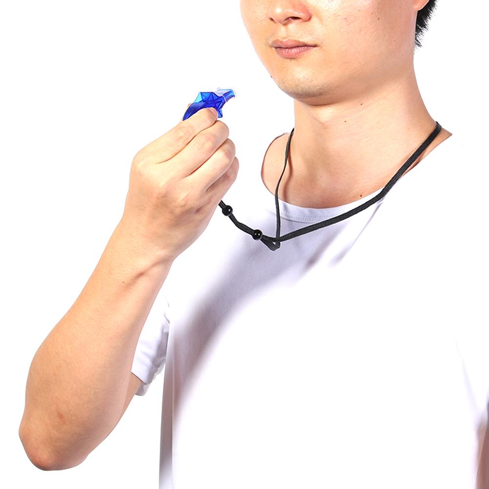 1pc Soccer Basketball Sports Referee Plastic Whistle Outdoor Camp Survival Tool