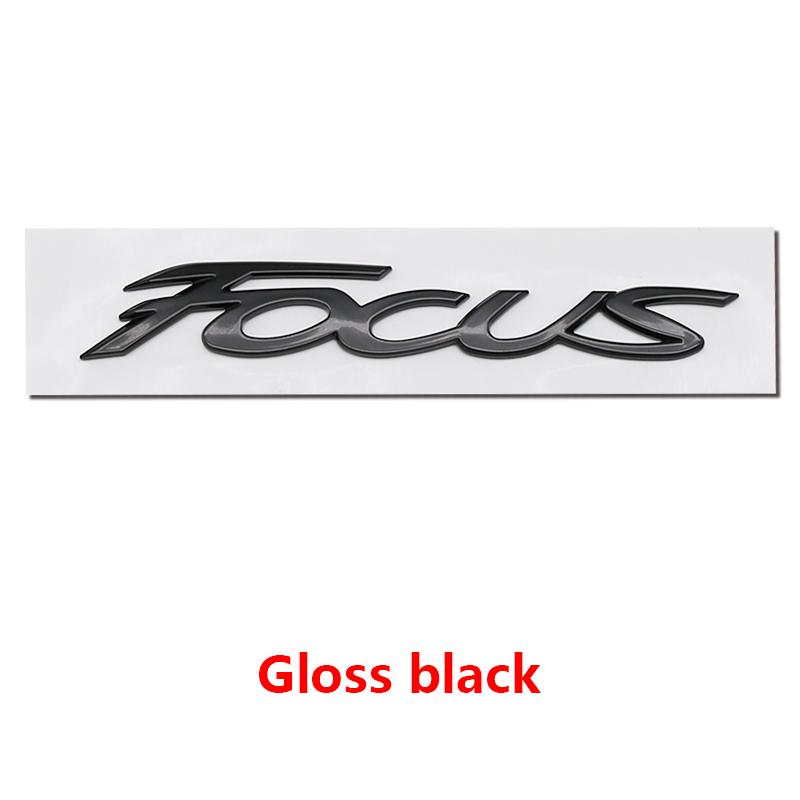 BAZG2 ABS Ford Lettering Badge Stickers Car Rear Trunk Body Emblem Auto Accessories For Ford Focus Fusion Logo ST Line MK2 MK3 MK4