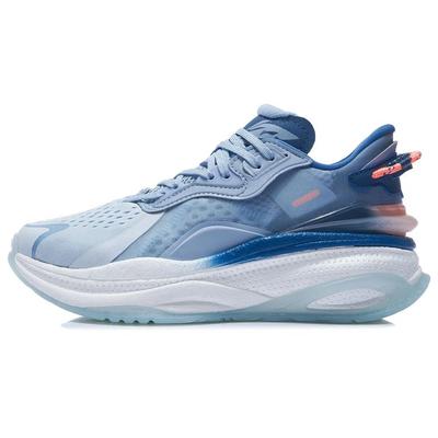 Li Ning Super 5 Trendige Stoßdämpfende Low-Top Laufschuhe Damen Sneaker Himmelblau AGLR046-1