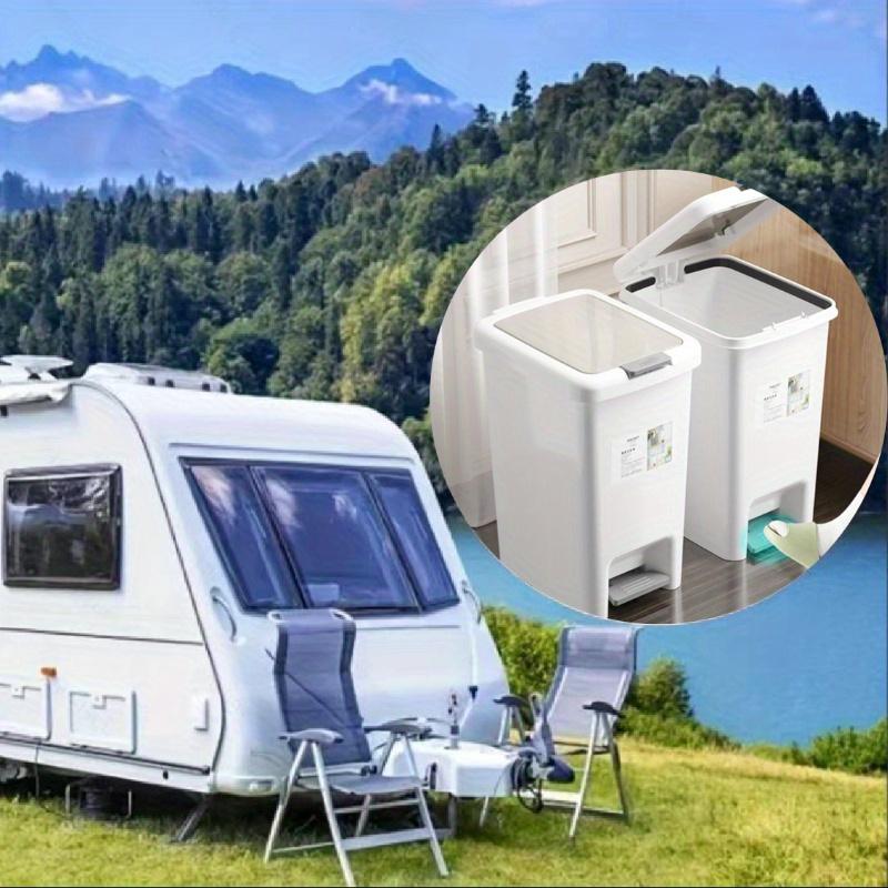 Coș de gunoi de mare capacitate cu capac, pentru uz casnic, baie, living, bucătărie, dormitor, lumină de lux, cu pedală și presă, coș de gunoi