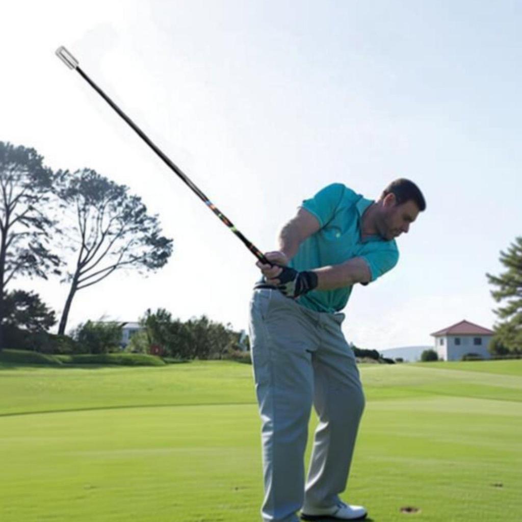Golf Swing Coach Muscle Memory Stick Portable for Practice Range