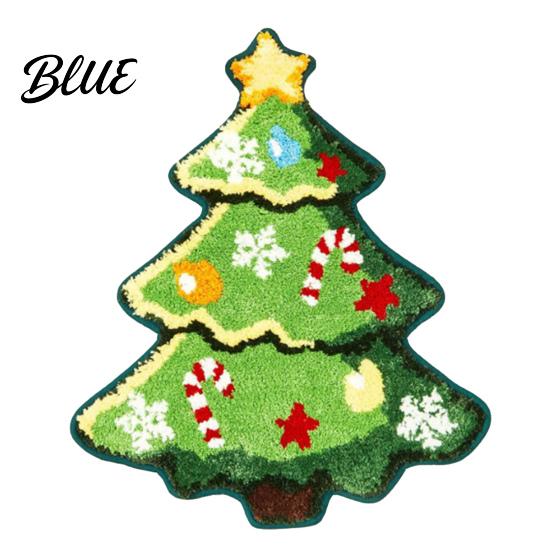Festive Christmas Tree Water Variety Xmas Santa Bathroom Rug Design Mat Clauds Shape Of Sizes