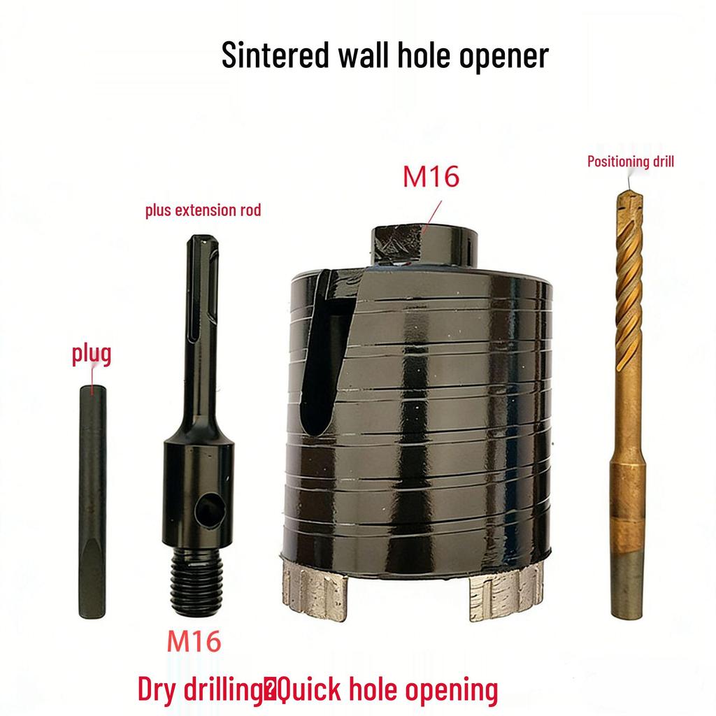 M16 Sintered Diamond Hole Opener Drill Bit for Dry Drilling