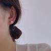 South Korea Dongdaemun Freshwater Pearl S925 Silver Earrings with Versatile, Temperament-Enhancing Design for Women