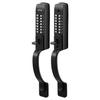 Mechanical Keyless Entry Door Lock, 2.0 Code Upgrade, 4-7 Digits Code, Double-Sided Push Button Combination Keypad Door Lock with Pull Handle, Auto
