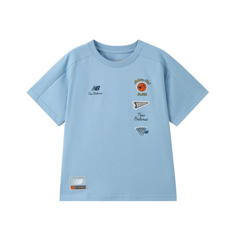 

New Balance Kids T Shirts Crew Neck Moderate ND7EG22023-BL 160