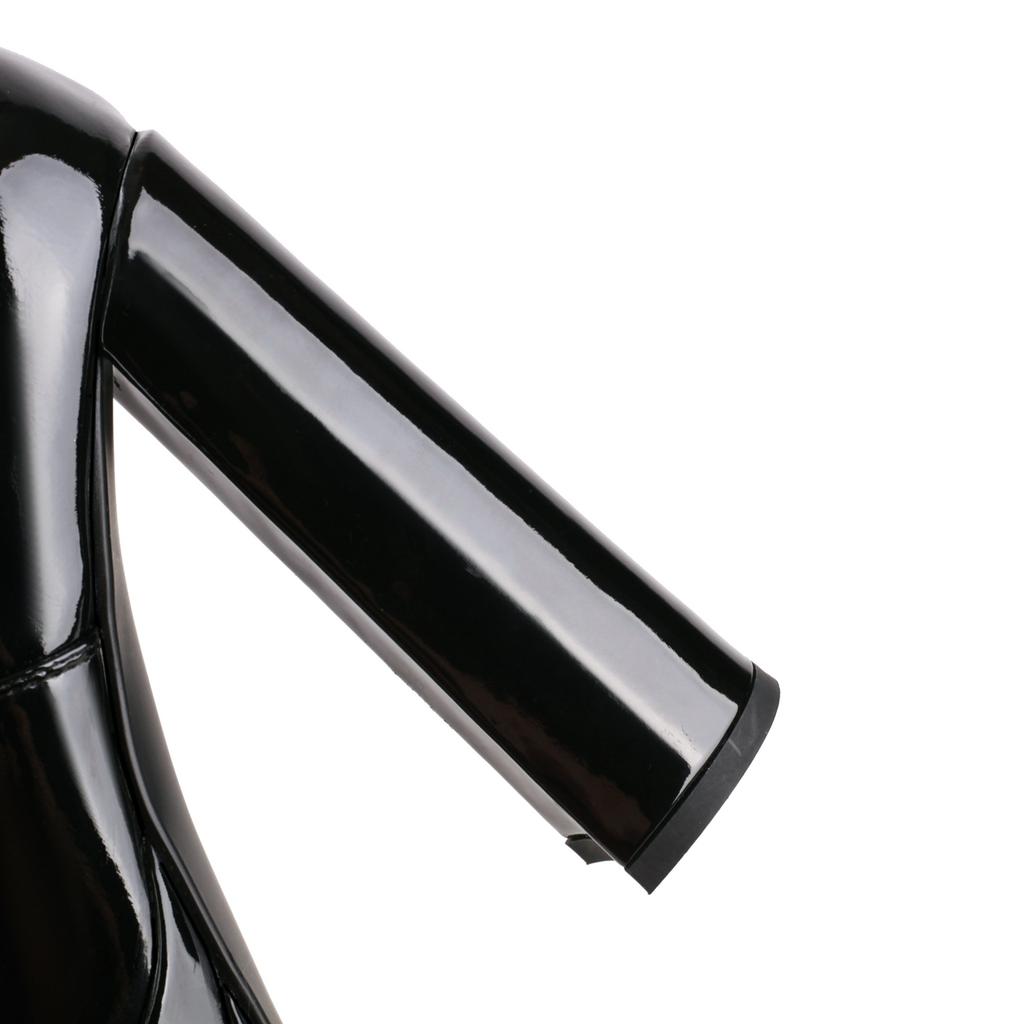 Sexy Elastic Over the Knee High Boots Women Autumn Winter Shoes Punk Heel High Boots For Women Square Toe Dance Shoes Large Size