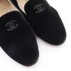 Chanel נעלי לופרס COCO Mark נעלי אופרה קטיפה שחורה נשים משומשות