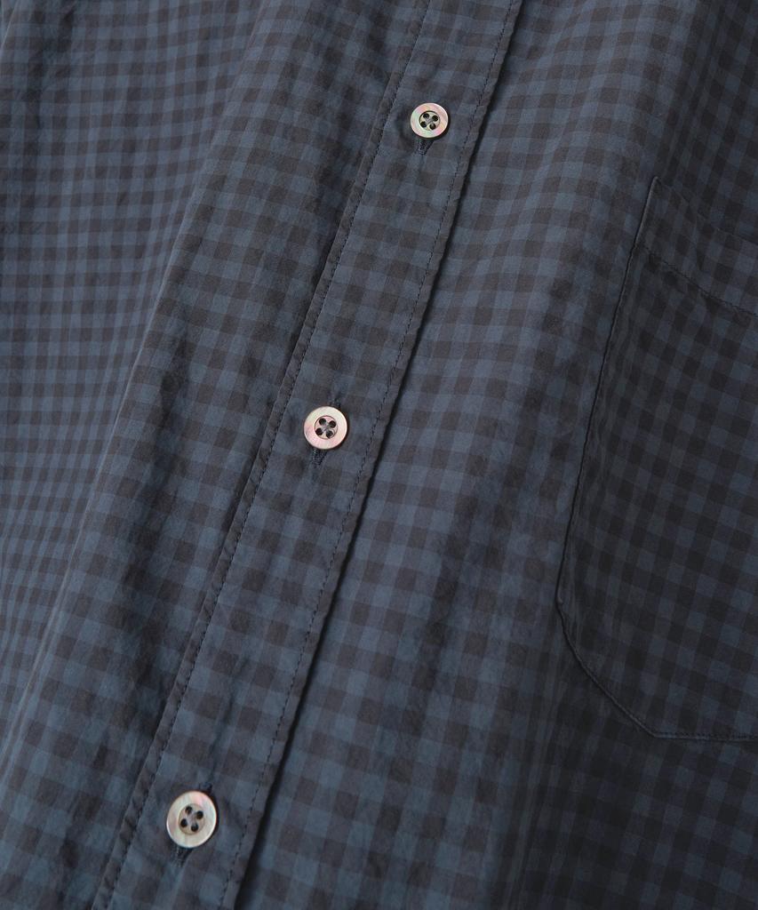 ANOTHER OFFICE Huge Garment Gingham Check Shirt (Smoky Indigo)
