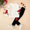 4-8 Years Kids Girls Petal Pattern Sweatshirt and Pants