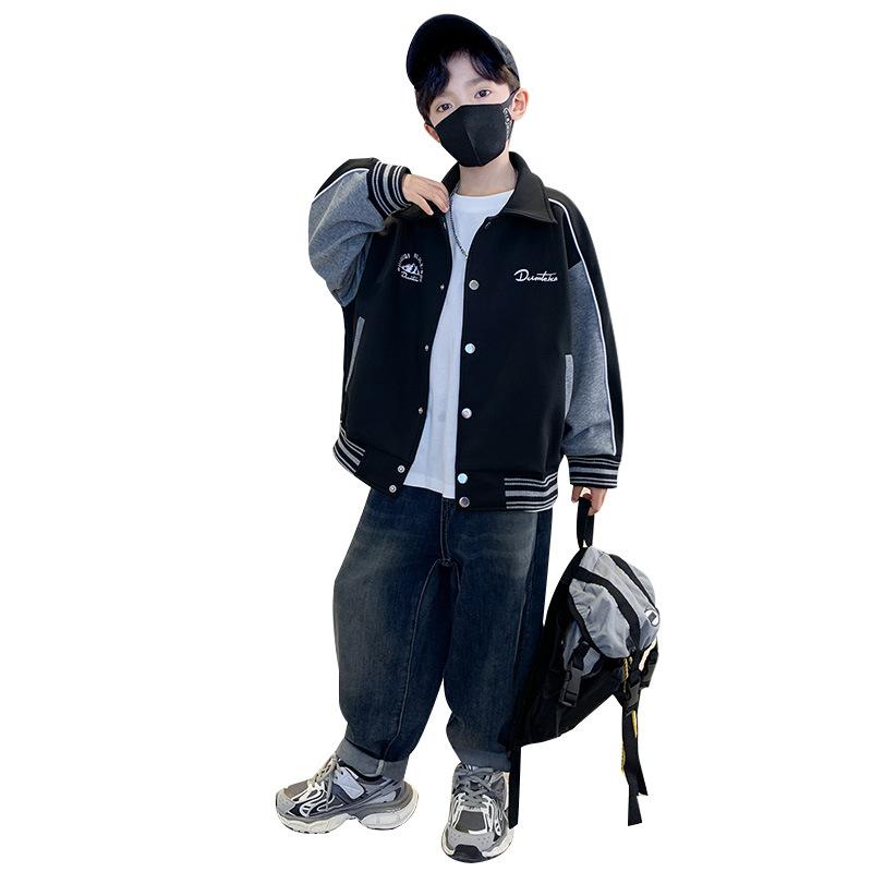 Boys Fashion Coat 2025 Spring and Autumn Children Handsome Sports Baseball Uniform