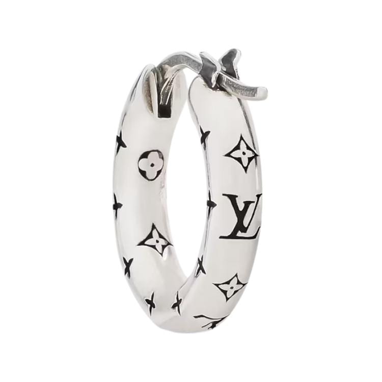 LOUIS VUITTON Sterling Silver Earrings Unisex Silver M03304