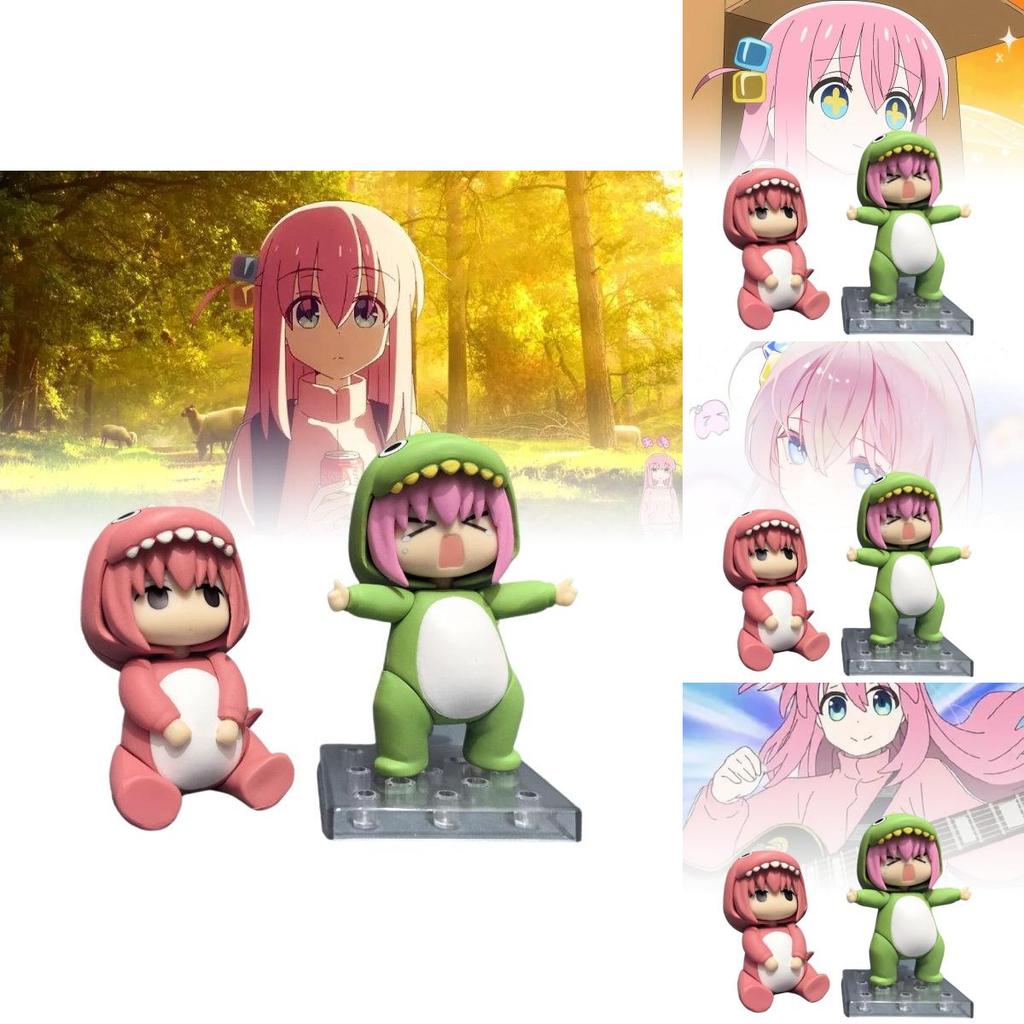 Nendoroid 2369 Goto Duku Dinosaur Pochi-chan Collectible Pvc Figure In Pink And Green