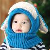 Knitted Ears Dog Cap With Scarf Autumn Winter Keep Warm Hat Fashion Breathable