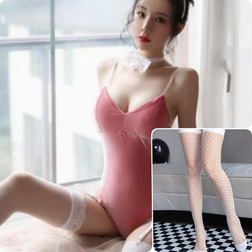 Häschen-Mädchen Cosplay Outfit: Sexy, Niedliches und Verspieltes Dessous-Set mit Abnehmbaren Ohren und Verlockendem Body