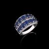 Exquisite 925 Sterling Silver Women's Ring Fine Jewelry for Festival Birthday Gifts, 5.33ct Natural Oval Kyanite Stable Emotions Healing Gemstones