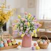 Set of 5 Foam Easter Eggs Planter for Festival Indoor Desktop Decoration Creative Safe Materials Practical Decorating