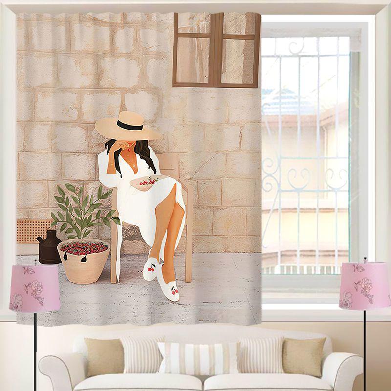 Elegant Self Adhesive Curtain Window Perfect For Cozy Bedrooms And Stylish Home Interiors