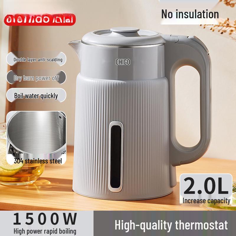 Chigo Intelligenter Elektrischer Wasserkocher aus Edelstahl - Schnellkochend, Großes Fassungsvermögen, Warmhaltefunktion