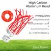 32 Square Grass Ropes Aluminum Porous Lawn Head Aluminum Zinc Zinc Alloy Trimming Head  Lawn Care