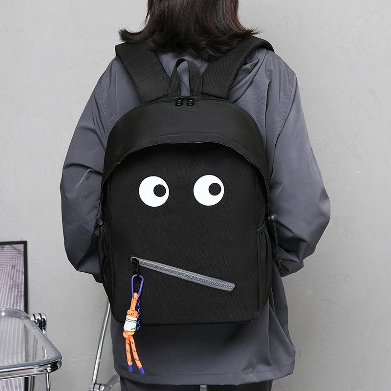 Zaino per la scuola zaino per nuovo studente versione coreana personalizzato piccolo mostro zaino per scuola media zaino per computer di grande capacità