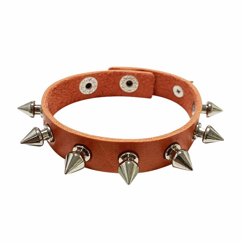 European & American Punk Style Rivet Leather Couple Bracelet - Rock Gothic Fashion Trend