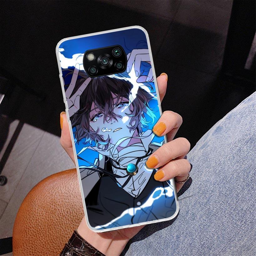 Bungo Stray Dogs Dazai Phnoe Case for Xiaomi Poco X5 X6 X7 Pro X4 Gt F7 Ultra M8 M7 Redmi 15C 15 13C 13 12C 12 Unique Cover Coqu