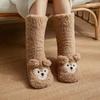 Coral Fleece Snow Socks Soft Leg Covers Warm Sleeping Socks  Christmas Gift