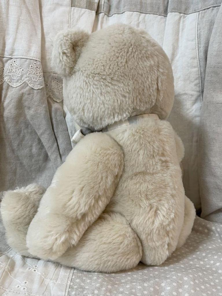 [USED] German Steiff white teddy bear