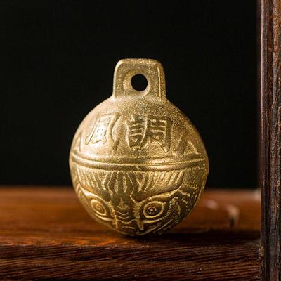 Perline pendenti artigianali fai-da-te in metallo tintinnio di campanelle in metallo color bronzo antico da 38 mm