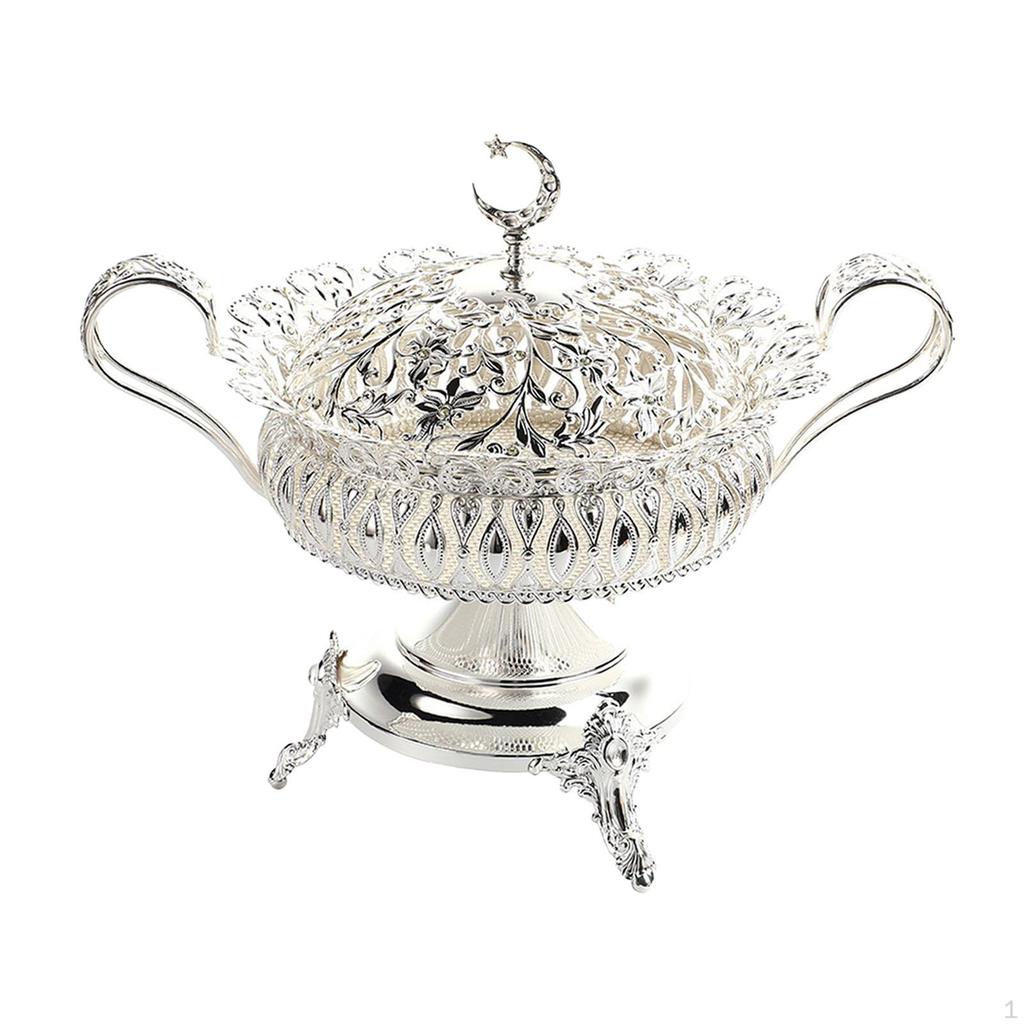 Podstavec Ovocná mísa s vyřezávaným vzorem Přenosná Luxusní Servírovací mísa na předkrmy