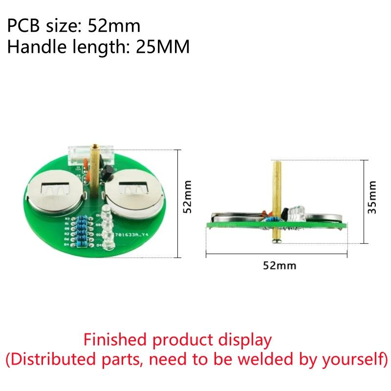Kit electronic bricolaj LED Gyro Kit de sudare bricolaj Lanternă rotativă Componente în linie Proiect de sudare electronică bricolaj(fara baterie)