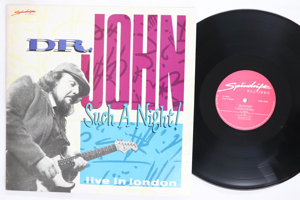 LP Record DR. JOHN Such A Night Live In London SPIN107 SPINDRIFT 1984 UK Rock Used