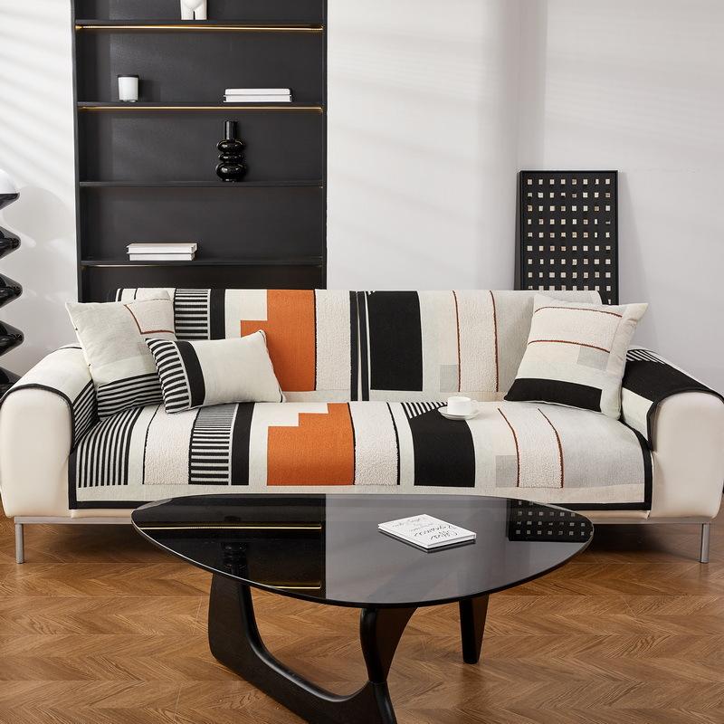 Chenier Four-Season Universal Sofa Cushion, Non-Slip, High-End Light Luxury Seat Cushion, Nordic Simple Style Sofa Cover Towel