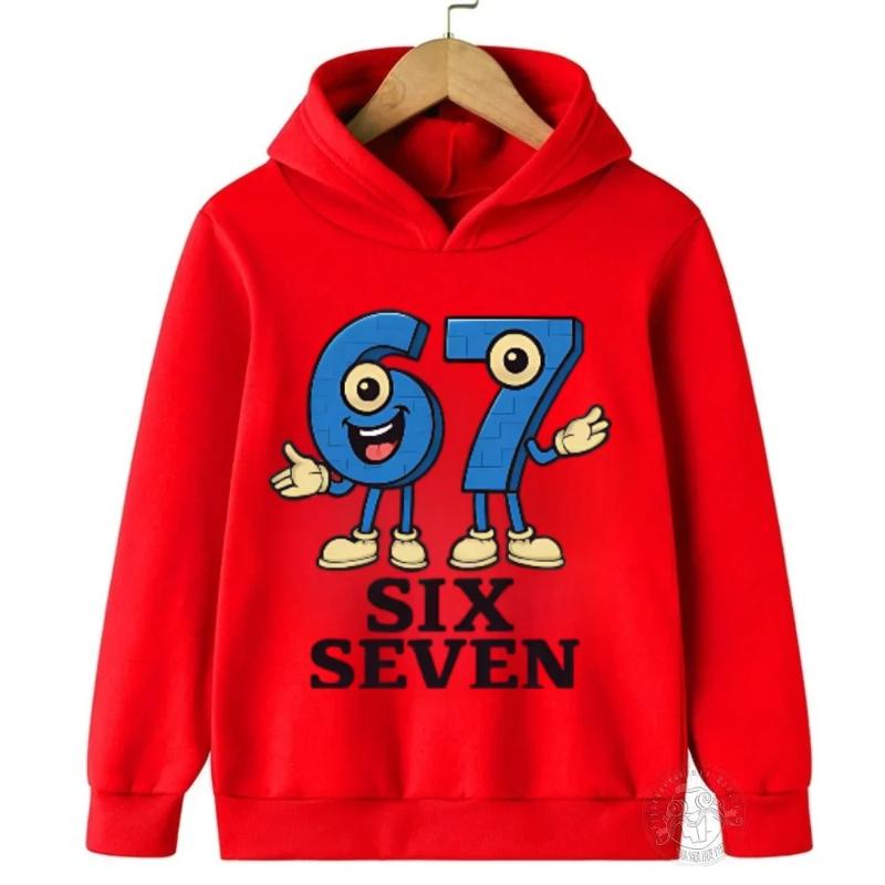 A Fashionable and Fun Children s Comfortable Sweatshirt Hooded Sweatshirt 100cm красный