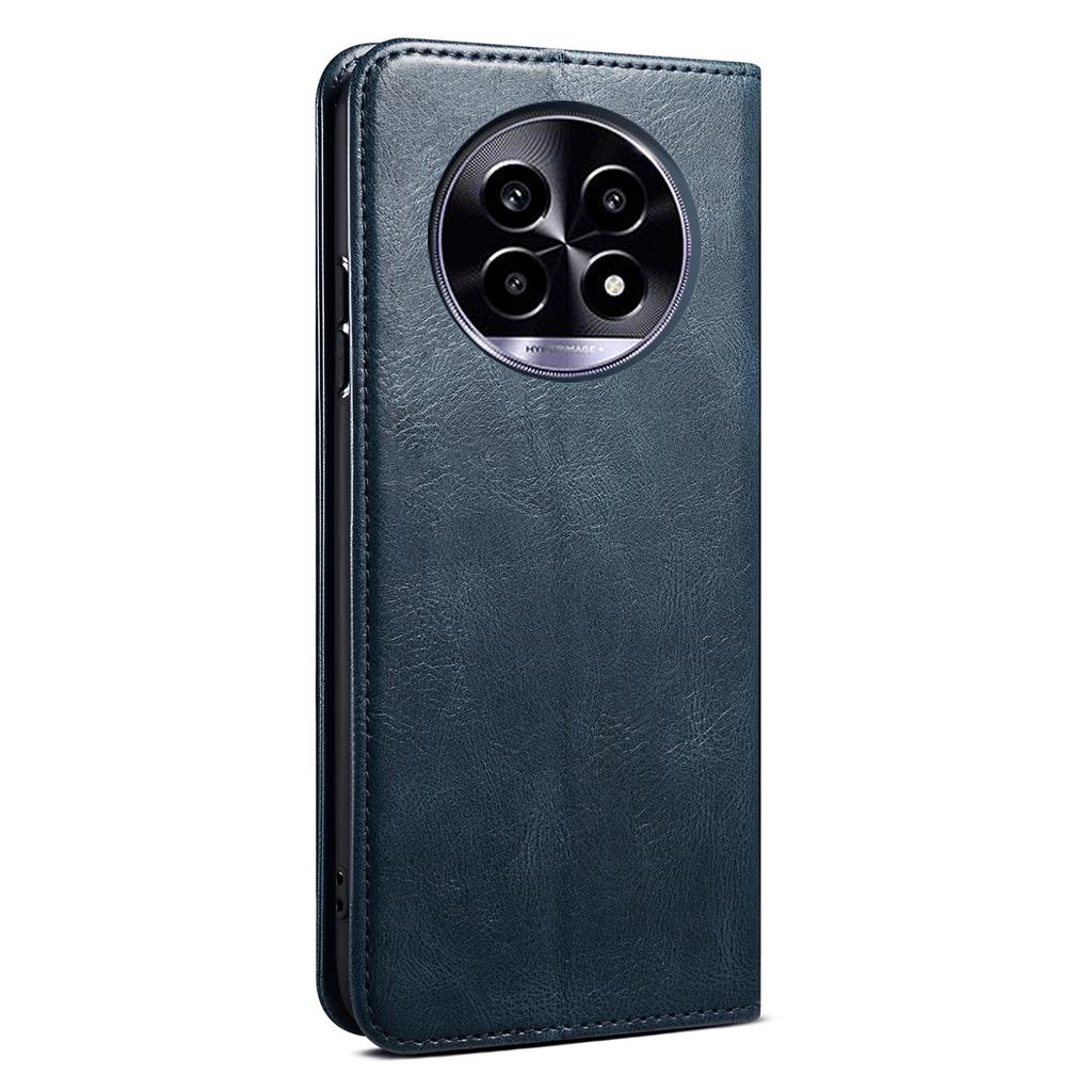 For Realme 13 Pro 5G (Global)/13 Pro+ 5G (Global) Case Crazy Horse Texture Waxy Leather Wallet Stand Cover