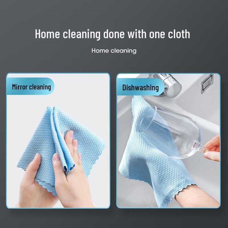 MARYYA Fish Scale Cleaning Cloth for Glass and Mirrors
